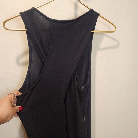 Lord And Taylord Elegant Black Razor Back Tank  Maxi Dress XS - Picture 6 of 13